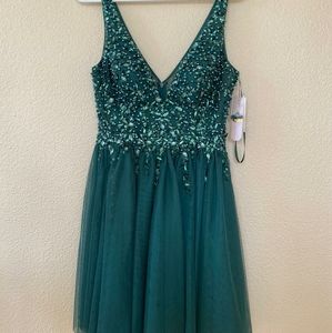 GB Green Sequin Dress